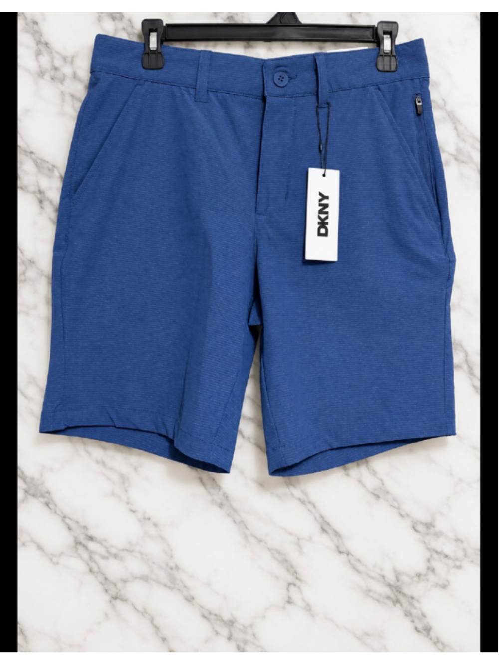 Men's DKNY Flat Front Shorts, Size 29, Blue